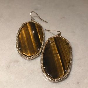 Kendra Scott Danielle Earrings in Tiger Eye